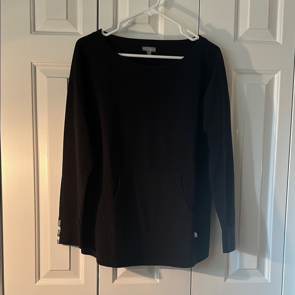 Talbots Black Knit Top